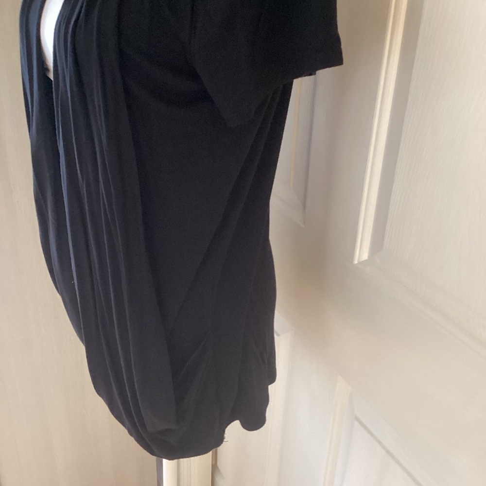 Maurices Black Short Sleeve Cardigan Sz S - Picture 5 of 11
